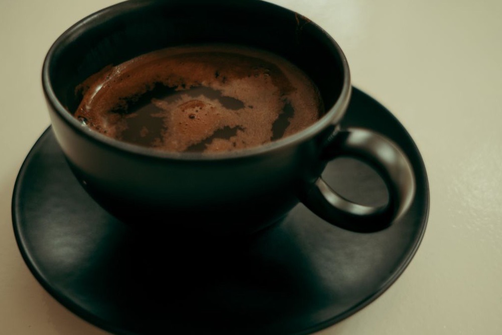 A cup of strong black Filipino Barako coffee